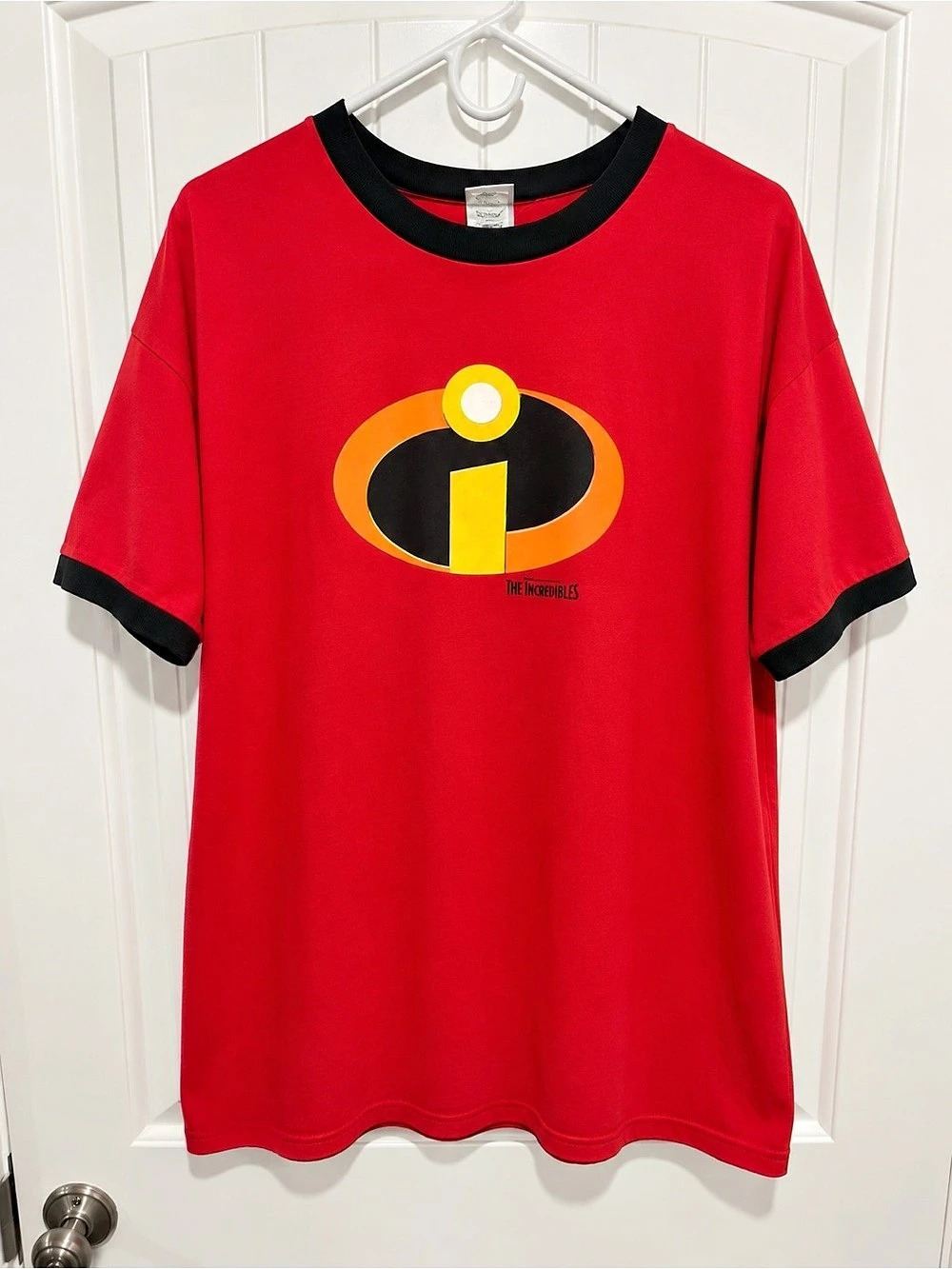 Vintage 2004 Disney The Incredibles 2XL Ringer T Shirt Y2K Pixar